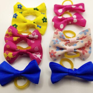 Mini Hair Bows with Band Pk E
