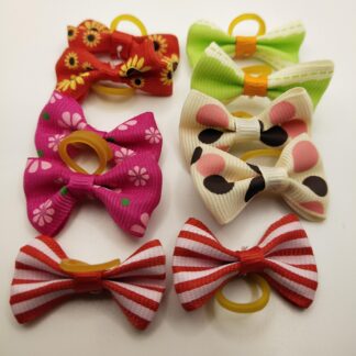 Mini Hair Bows with Band Pk C