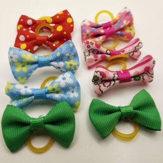 Mini Hair Bows with Band Pk B